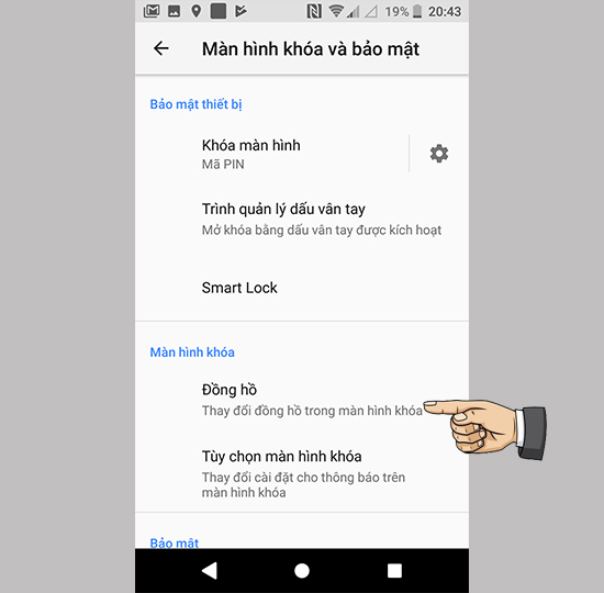 Đổi kiểu đồng hồ